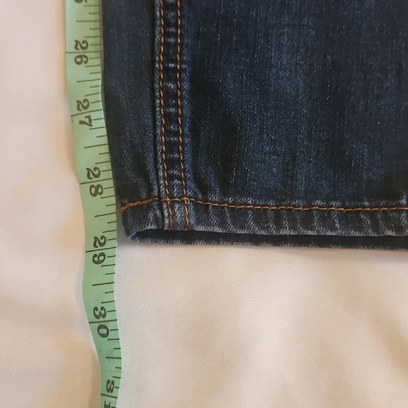 Vintage Y2K Refuge Dark Blue Distressed Skinny Jeans Women's Size 2 - Picture 9 of 16